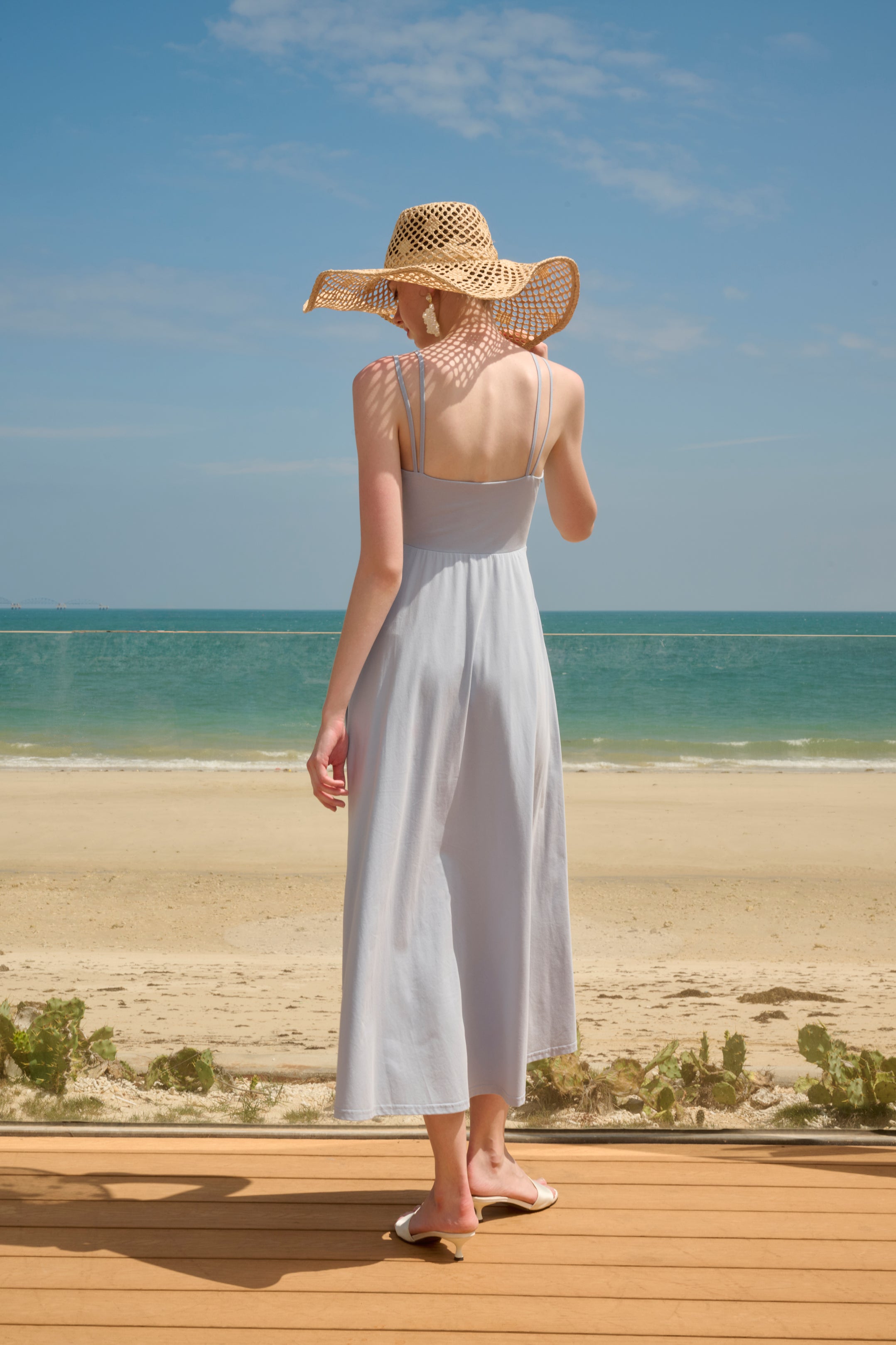 Twin strap maxi dress