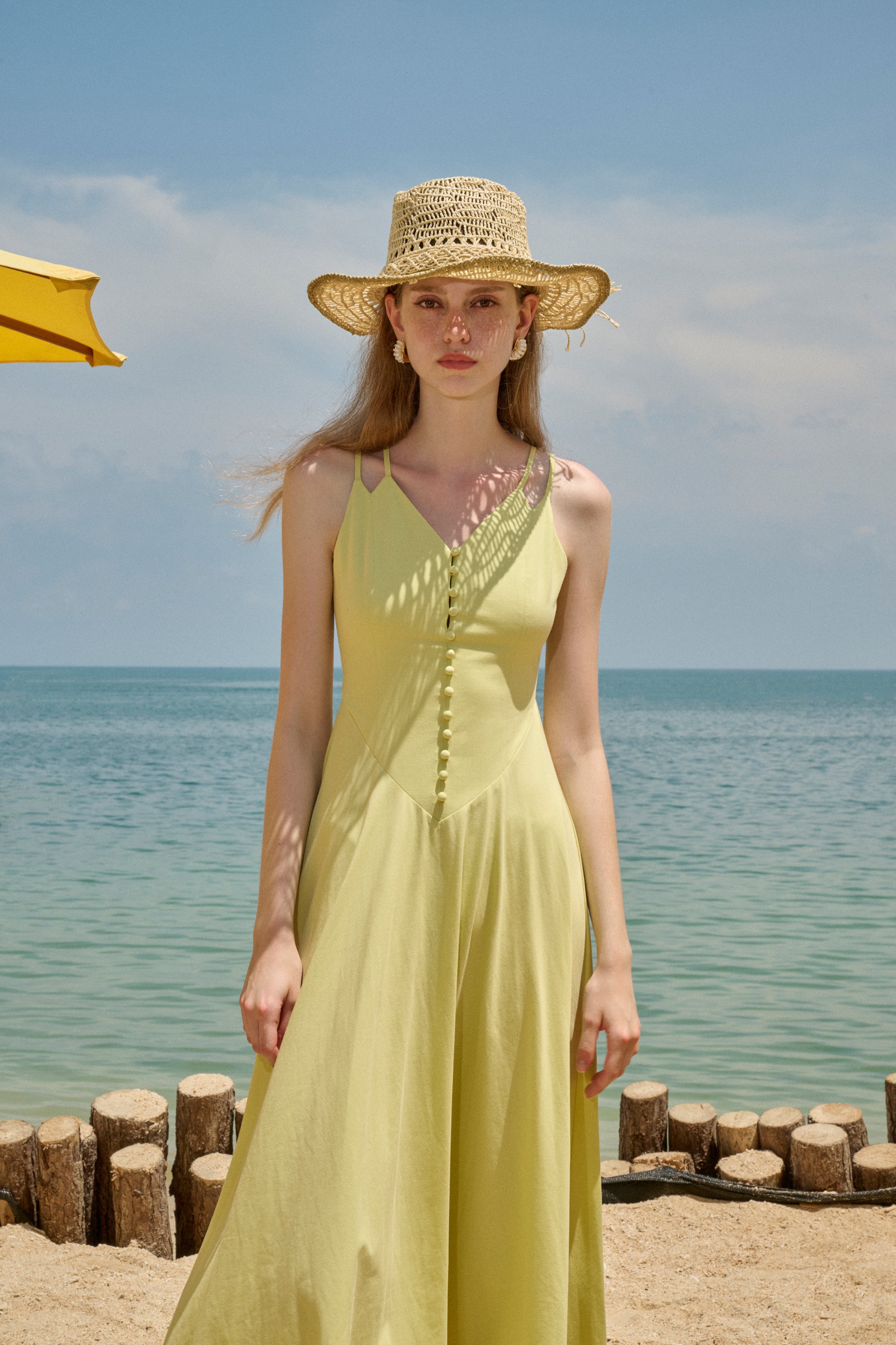 Twin strap maxi dress