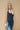 U neck maxi denim dress