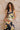 V-neck floral knit set