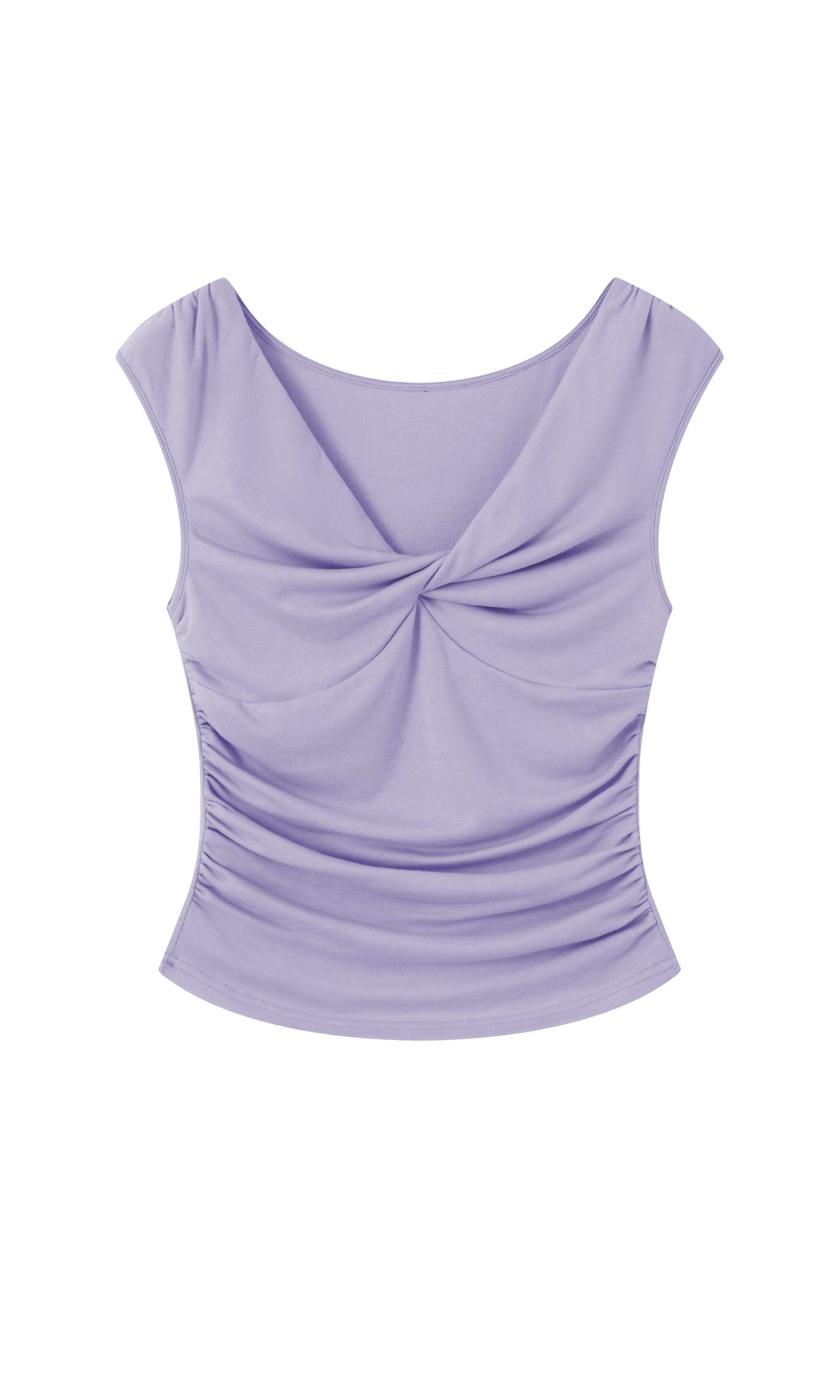 V neck ruched waist top