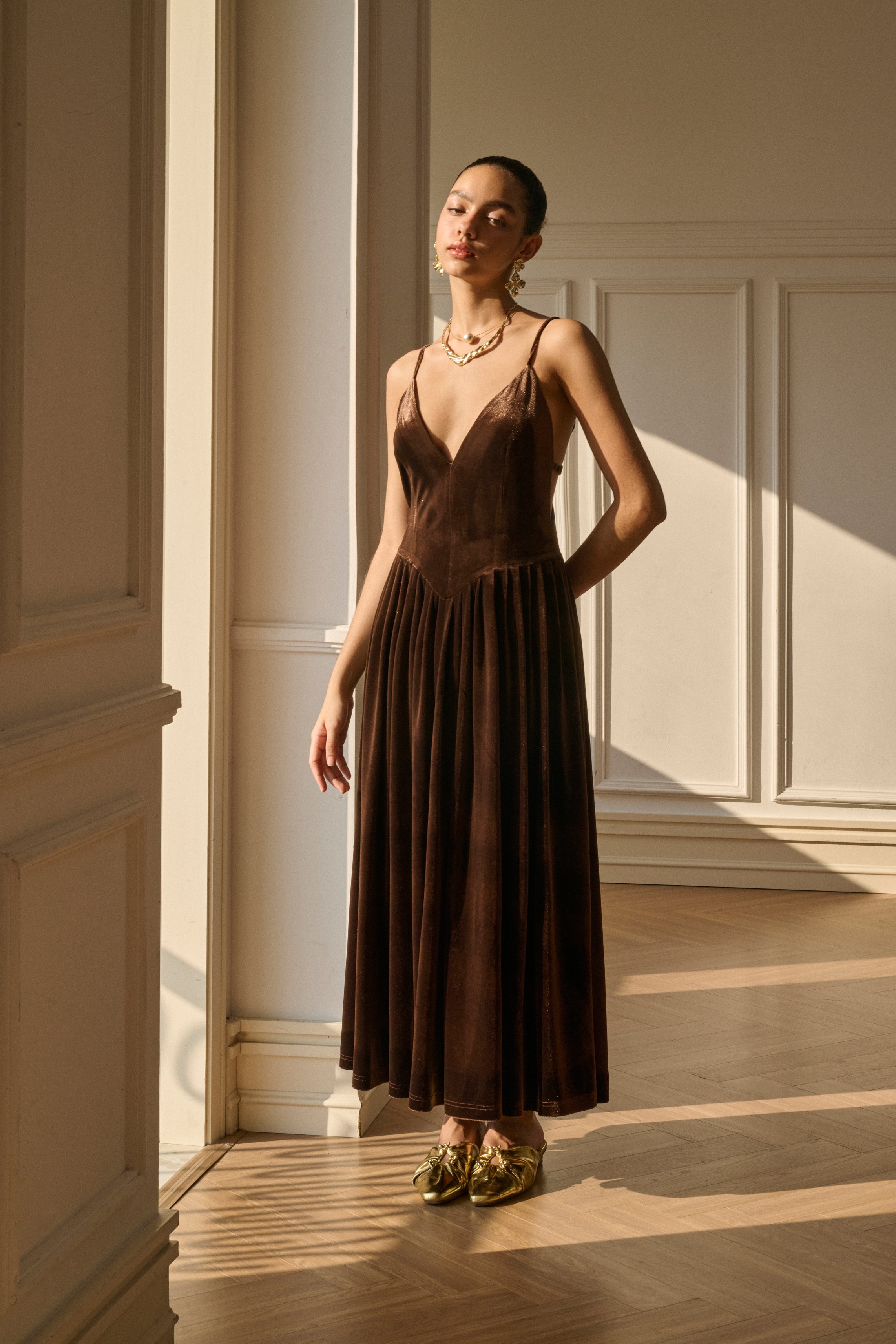collectif mainline anjelica velvet maxi dress Collectif Anjelica Velvet Maxi-dress Wine Red UK20 BNWT RRP80
