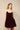 Velvet spaghetti strap rosette dress