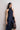 Pinstripe ostrich feather asymmetric dress